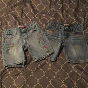2 pair girls shorts